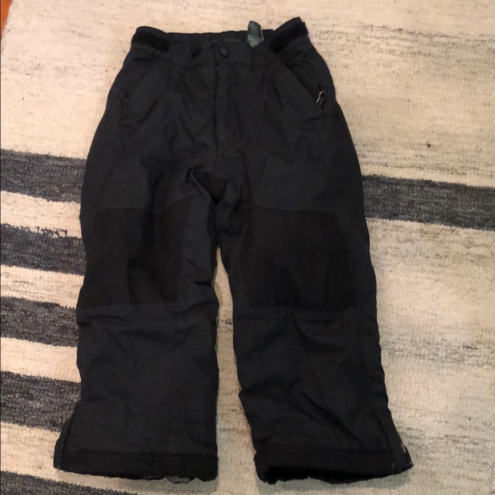 Kids Black Snow Pants